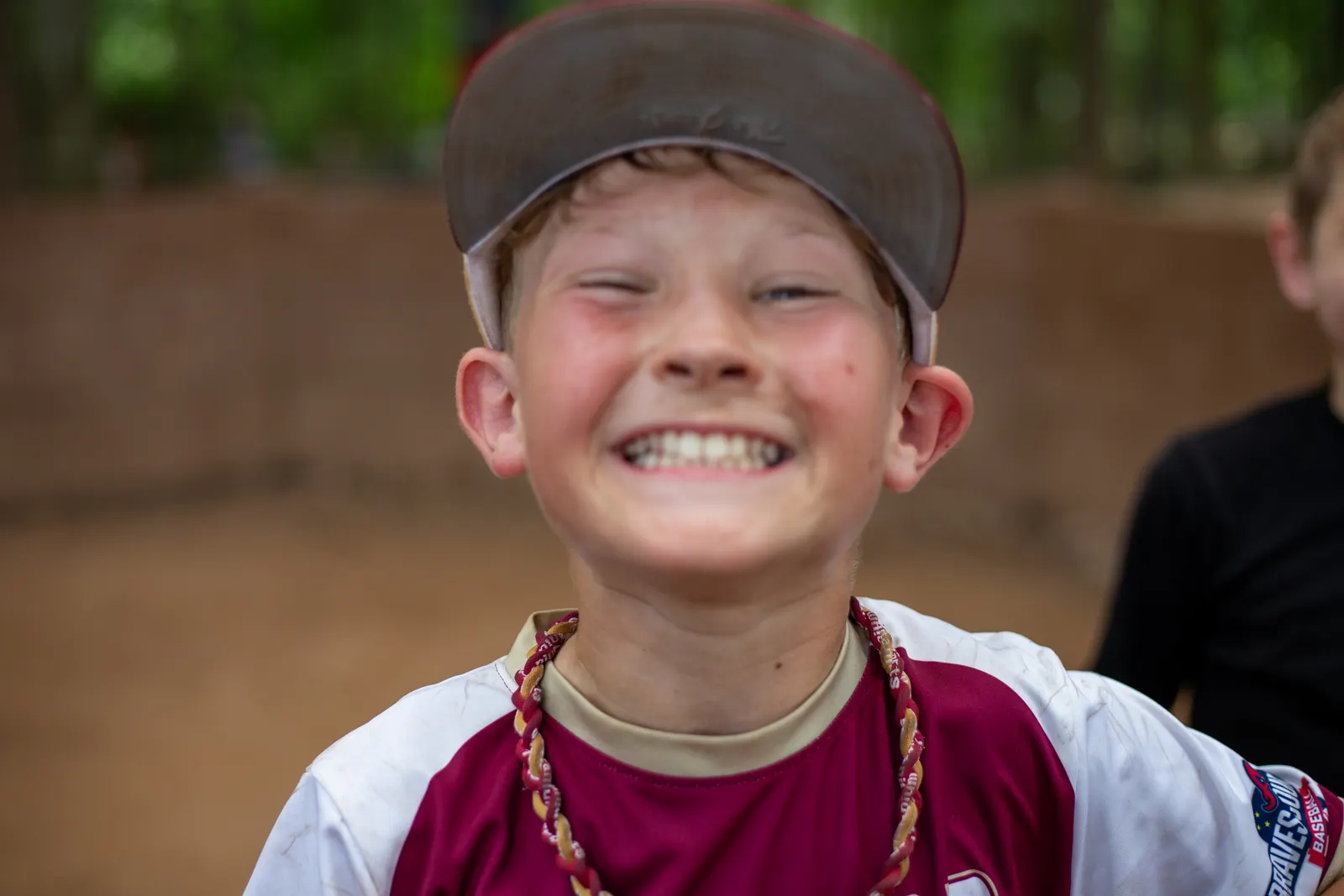 Camper with a big smile