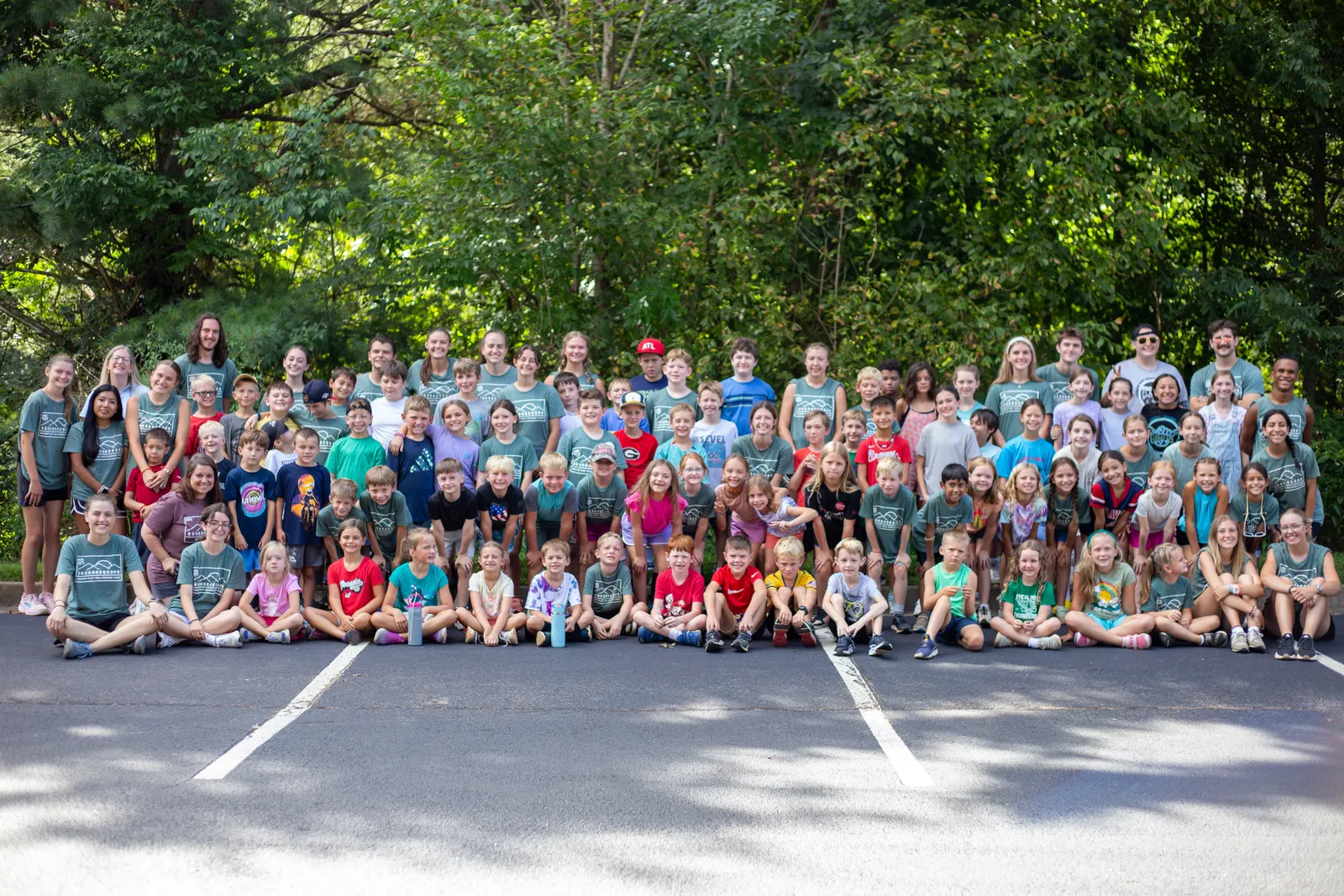 The whole camp together for a group photo